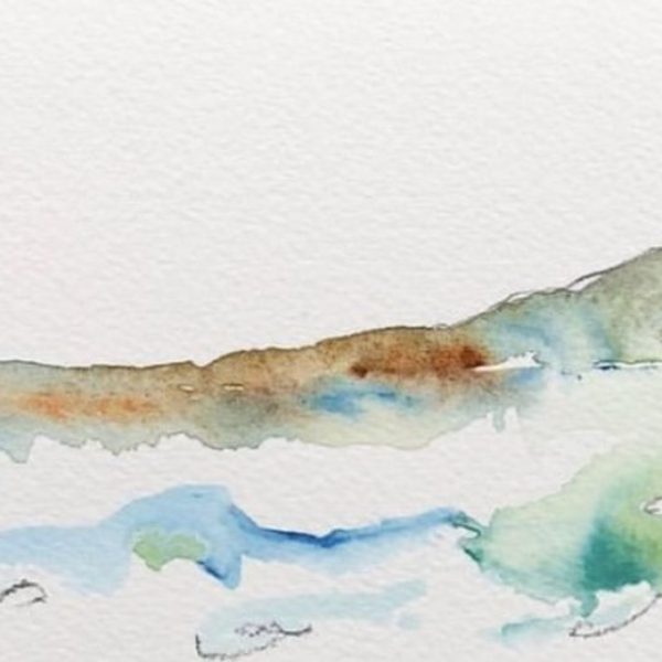 Mission Simplicity II _ 2019 _ 10x25cm _ pencils and watercolours
